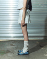 denim eyelet sk - ivory