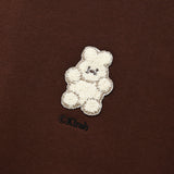 ウィティーバニークロップ丈スウェットシャツ／WITTY BUNNY CROP SWEATSHIRT [BROWN]