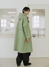 unisex long hood coat bright khaki