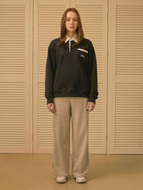 OLYMPIAD COLLAR SWEATSHIRT (NAVY) (6675322994806)