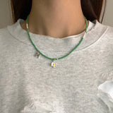フルーツスネークネックレス/FRUIT SNAKE NECKLACE(GREEN)