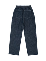 ワンタックリネンバンディングパンツ / W1015 ONE TUCK LINEN BANDING PANTS_DEEP BLUE