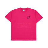 スクリプトロゴプリンティングショートスリーブTシャツ PINK
