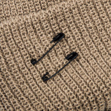 BBD Signature Custom Short Beanie (Dark Beige) (6643612549238)
