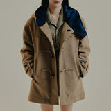 WOOL BLEND OVERSIZE DUFFLE COAT