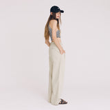 ツータックコットンワイドパンツ / TWOTUCK COTTON WIDE PANTS (MELON)