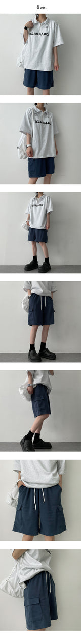ペーパー3/4レンスカーゴショーツ / Paper 3/4 length Cargo shorts
