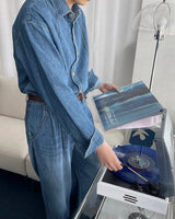 コールマンリネンツータックデニム / LE Coleman Linen Two-Tuck Denim