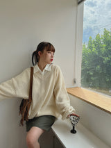 アルパカボキシーニット / Alpaca Boxy Knit (5color)