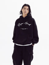 スーパーノーマルバルーンオーバーフリースフーディー(black)