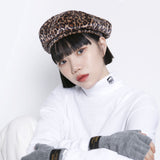 CALF SKIN BERET (2COLORS) (6554714177654)