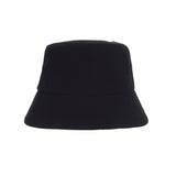 Herringbone label bucket hat BLACK