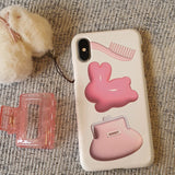 flying bunny hard phone case(glossy)
