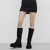 Sophie Velvet Square Long Boots