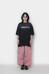 パイピングナイロンカーゴパンツ / Piping nylon cargo pants