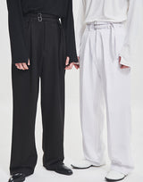 [Plan-Made] Double-Buckle Slacks (6598101008502)