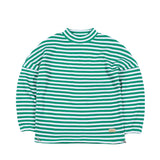 ストライプハイネックプルオーバー / BSR2223FWPO026 STRIPE HIGH NECK PULLOVER GREEN
