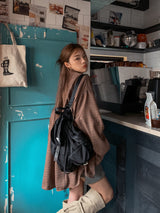 (UNISEX)タイムバルーンオーバーチェックシャツ