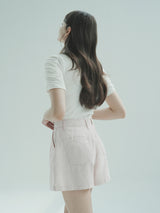 リネンショート / W1013 LINEN SHORT_PINK