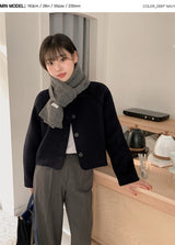 [SHOPPERMADE] ブロンドウールショートコート (3color)