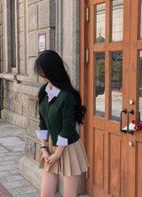 [Bellide made] Swen ribbed round cardigan
