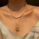 シエナパールシェルネックレス/Sienna Pearl Shell Necklace