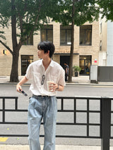 リオツータックワイドデニムパンツ / Rio Two-Tuck Wide Denim Pants (4 colors)
