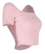クロップドロゴTシャツ / [Seow] Croped logo T-shirts, pink