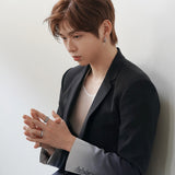 ぺウス バゲット リング / [KANG DANIEL] Peus Baguette Ring (black silver)