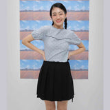 Kairo pleats skirt (black) (6684261974134)