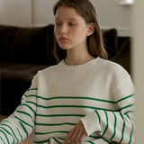 ローリングストライプニット/Rolling stripe knit