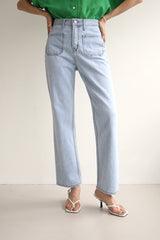 クシオジーンズ / CUSHIO JEANS / STRAIGHT DENIM PANTS