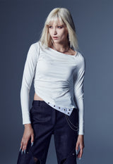 オフバランスジャージートップ / OFF- BALANCE JERSEY TOP (WHITE)