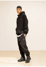 GRATING EMBLEM OVERSIZED HOODIE