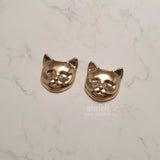 キャットフェイスピアス / Melbie The Cat Series - Cat Face Piercing (Gold)