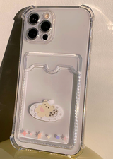 クッキークマバタークッキーカードストレージフォンケース