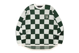 チェッカーボードニットトップス / CHECKER BOARD KNIT TOP_GREEN
