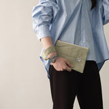 Oxford simple line strap pouch - beige