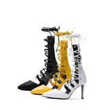 Strap Stiletto Heel(Black)