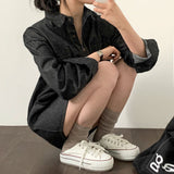 レトロデニムシャツドレス