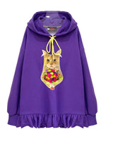 Flowers kitty Hoody