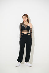 サムホールシルクロップTシャツ / TOP(9330) Thumbhole Siru Crop Tee