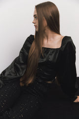 Corset Blouse Black