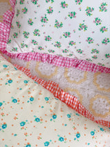 Candy Pop Checkered Frill Mini Cushion Cover Baby Pillow