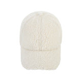 Stud Logo Over Fit Fleece Ball Cap White