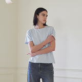 ベーシックハーフスリーブTシャツ/BASIC HALF SLEEVE T-SHIRT (BLUE)