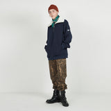FLEECE COLLAR HALF ZIP CREW_navy (6640102834294)