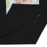 ベイビーフェイスフラワーガーデンガール半袖Tシャツ BLACK