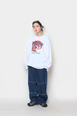 スティッチワークデニムパンツ