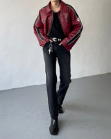 デイリーブラックブルーブーツカットデニム / Daily Black Blue Bootcut Denim